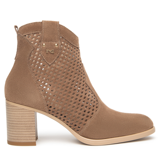 Stivaletto Marrone con tacco NeroGiardini