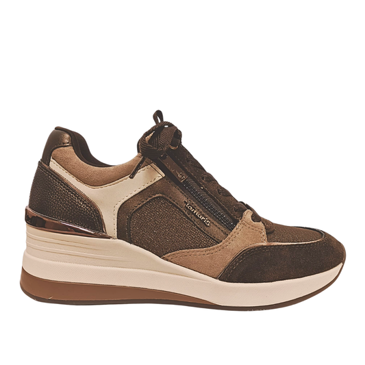 Sneaker Marrone con Zeppa TAMARIS