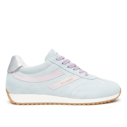 Sneaker in camoscio Azzurro NeroGiardini