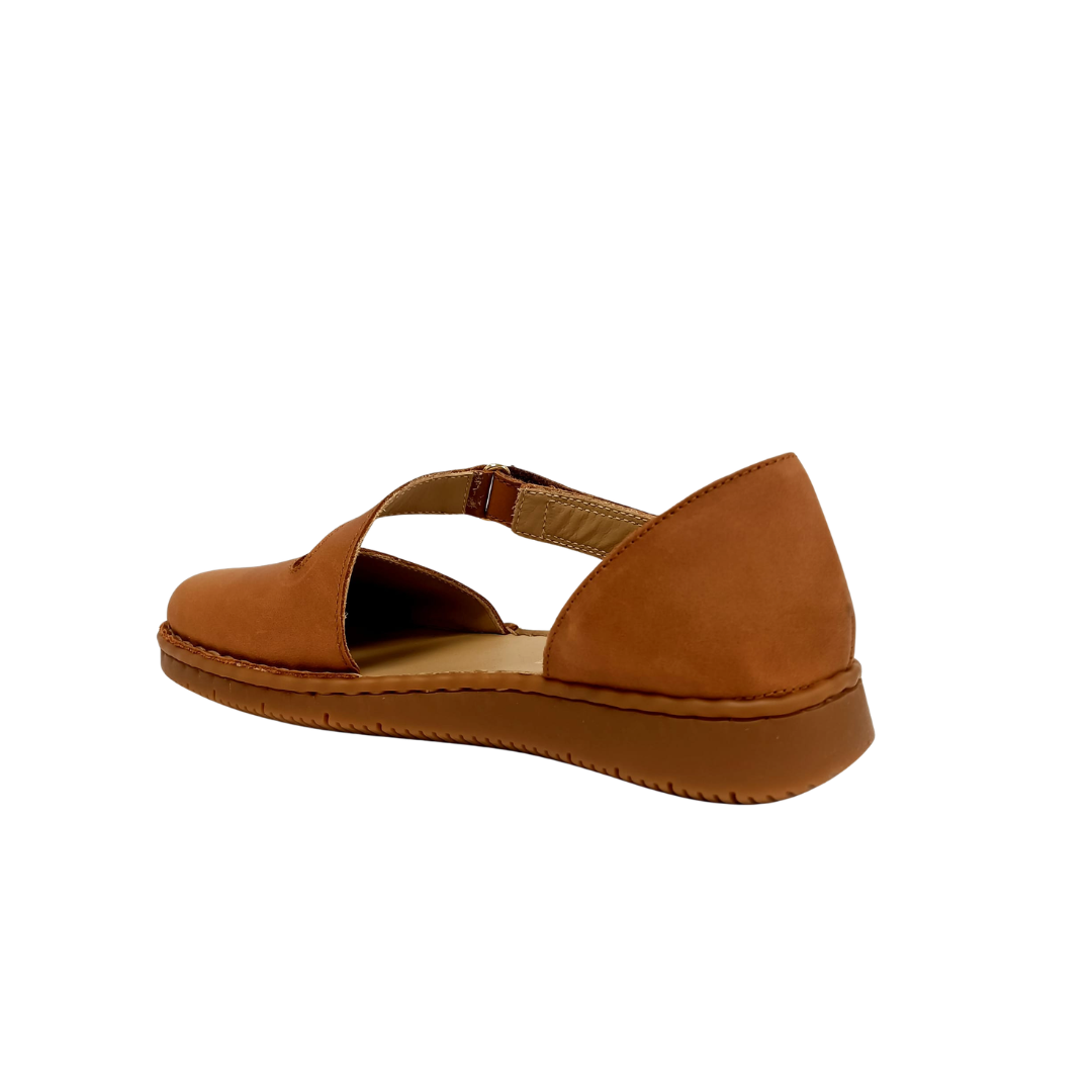 Scarpa aperta in pelle Cuoio GRUNLAND