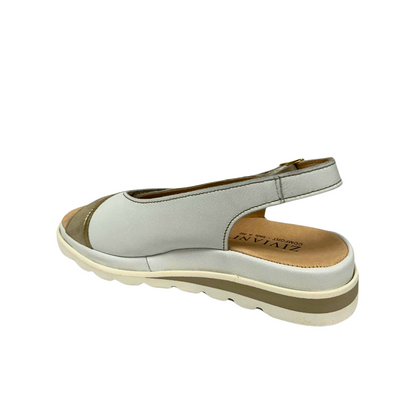 Sandalo Comfort in Pelle e Camoscio ZIVIANI