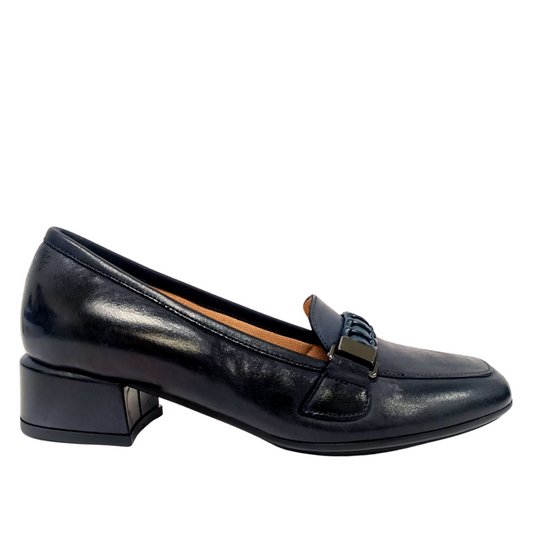 Mocassino Blu in pelle Calzature Gattoni