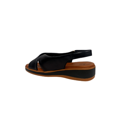 Sandalo Nero con fasce incrociate  SUSIMODA