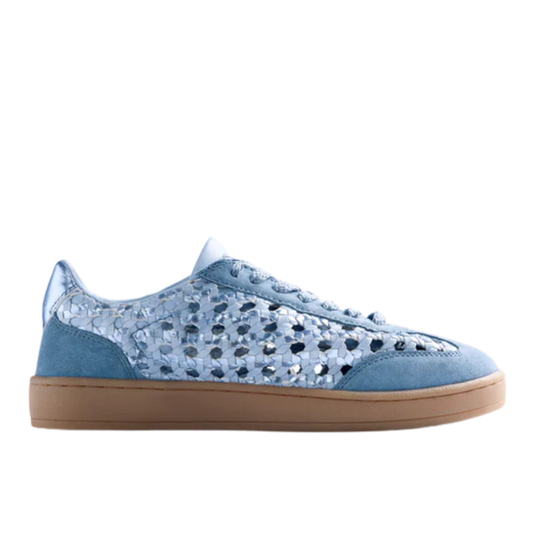 Sneaker in pelle intrecciata Azzurra GIOSEPPO