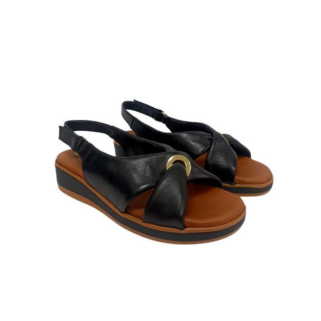 Sandalo Nero con fasce incrociate  SUSIMODA