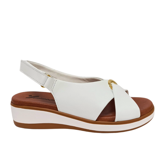 Sandalo Bianco con fasce incrociate SUSIMODA