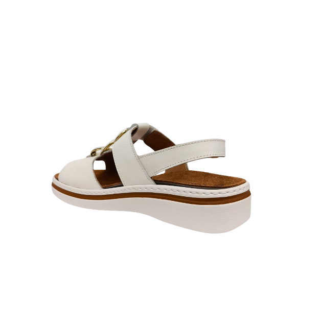 Sandalo bianco con plantare estraibile  SUSIMODA
