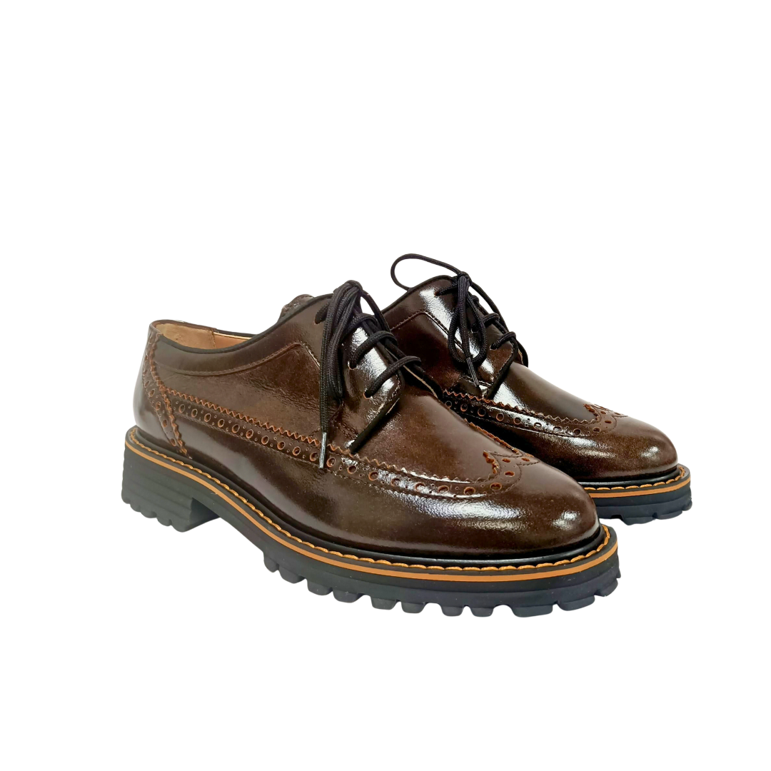 Scarpa stringata in pelle marrone ARTE VENETA