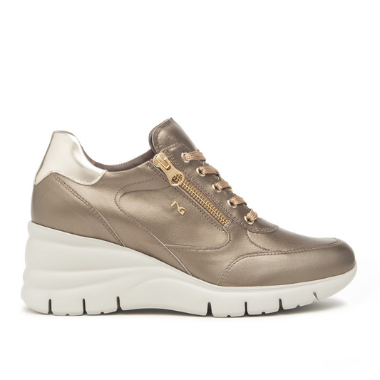 Sneakers Bronzo con zeppa NeroGiardini