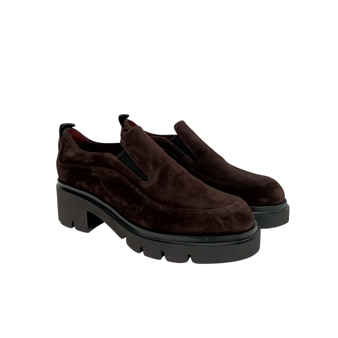 Mocassino Testa di Moro con tacco DONNA SOFT