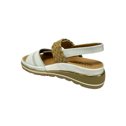 Sandalo Comfort Bianco e Tortora ZIVIANI