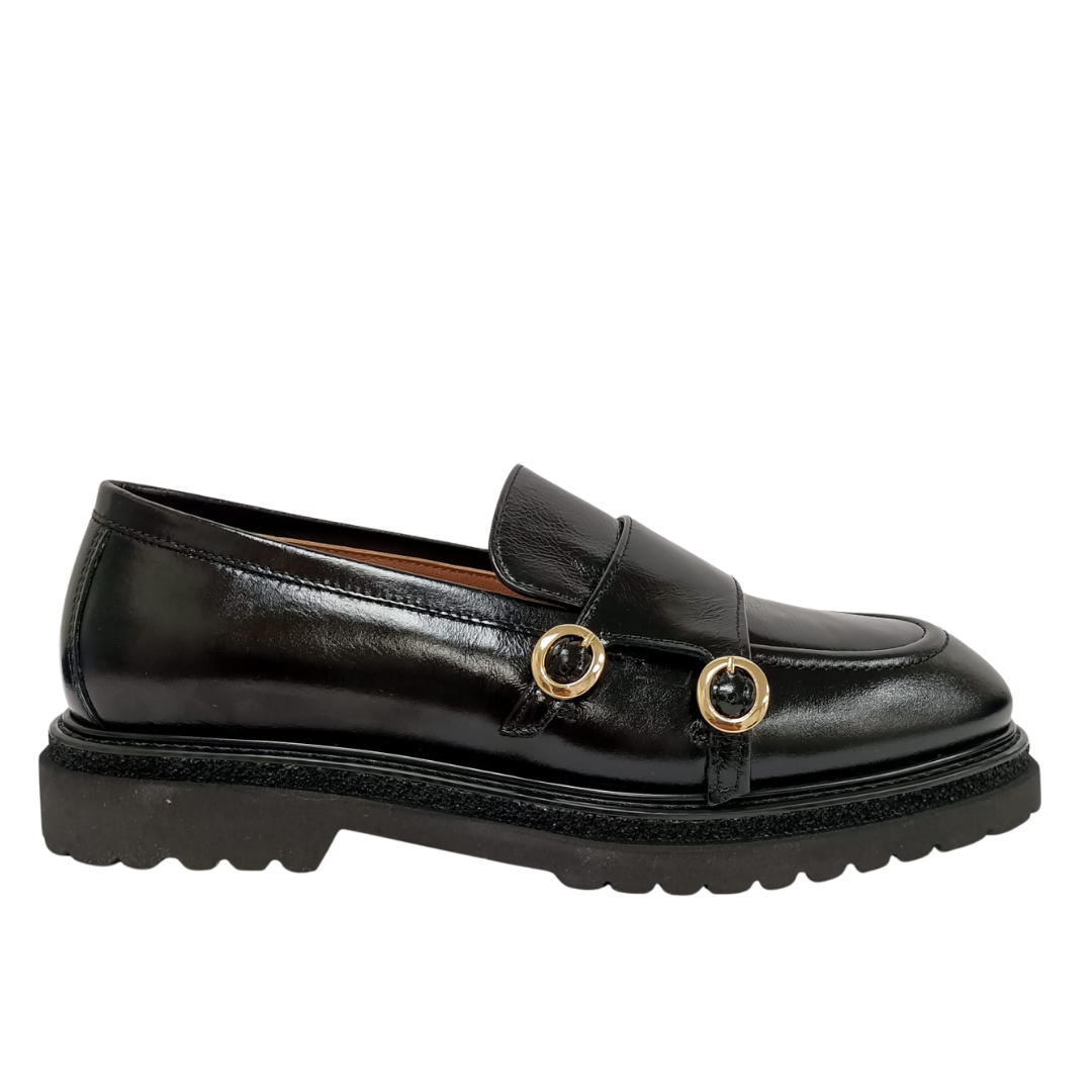 Mocassino Nero in pelle DONNA SOFT