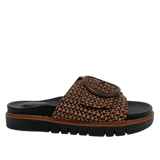 Ciabatta Marrone/Nero con velcro TAMARIS COMFORT