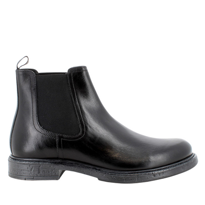 Stivaletto da uomo nero in pelle IGI&CO