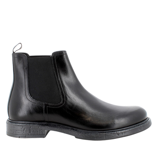 Stivaletto da uomo nero in pelle IGI&CO