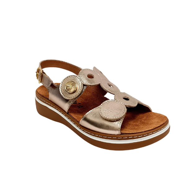 Sandalo champagne con plantare estraibile  SUSIMODA