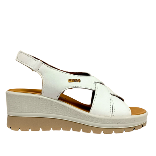 Sandalo Bianco con zeppa ENVAL SOFT