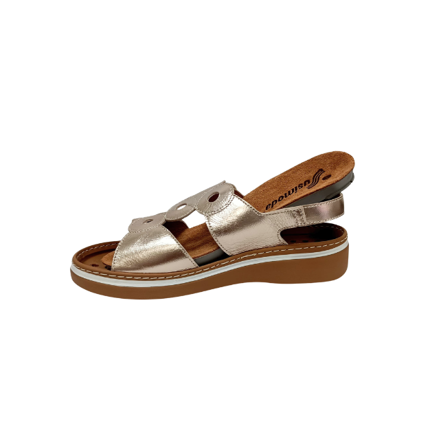 Sandalo champagne con plantare estraibile  SUSIMODA