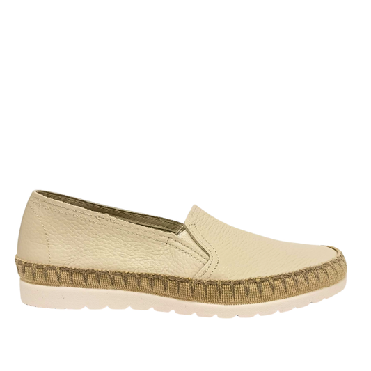 Espadrillas in pelle Beige MEDITTERANEA