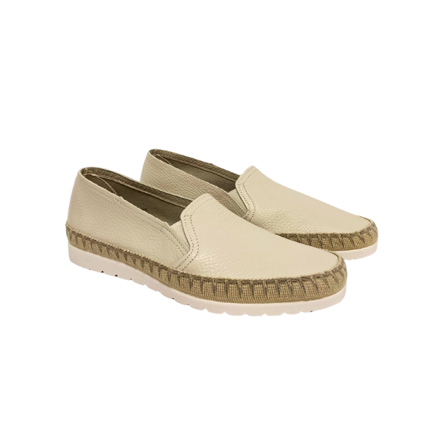 Espadrillas in pelle Beige MEDITTERANEA