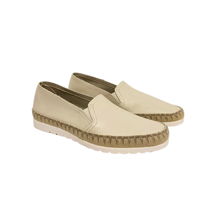 Espadrillas in pelle Beige MEDITTERANEA