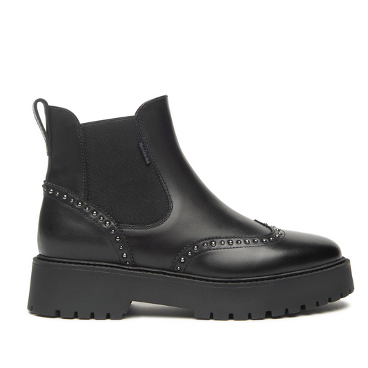 Stivaletto in pelle con borchie NeroGiardini