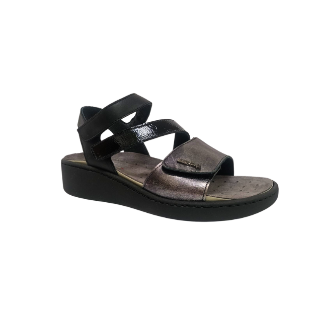 Sandalo Nero con plantare estraibile ENVAL SOFT