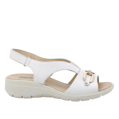 Sandalo Bianco in pelle ENVAL SOFT