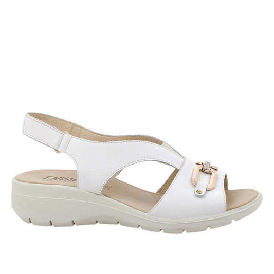 Sandalo Bianco in pelle ENVAL SOFT