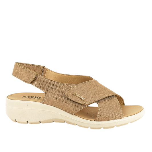 Sandali Champagne in pelle ENVAL SOFT