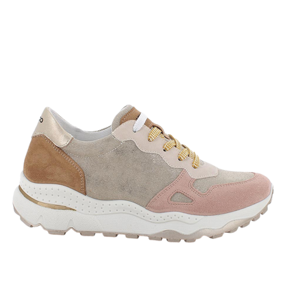 Sneakers Beige/Rosa con zeppa IGI&CO