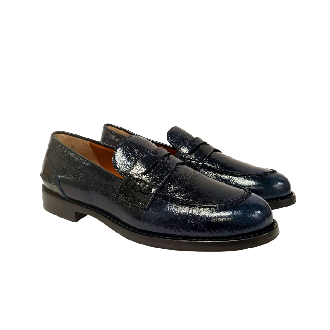 Mocassino Blu in pelle ARTE VENETA