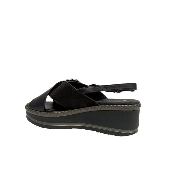 Sandalo Nero in pelle SUSIMODA