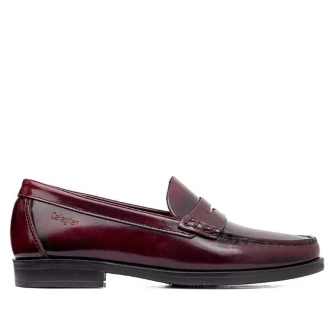 Mocassino in pelle bordeaux CALLAGHAN
