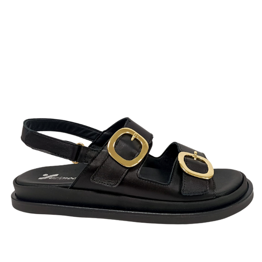 Sandalo Nero in pelle SUSIMODA
