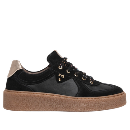 Sneaker Nera in pelle e camoscio NeroGiardini