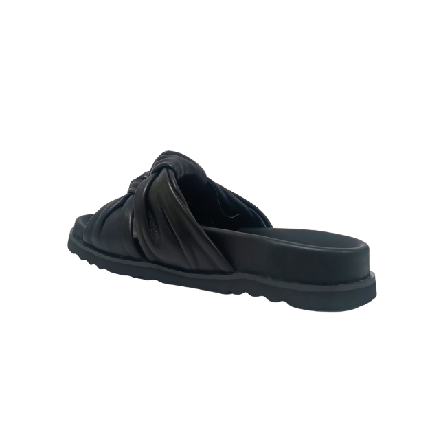 Ciabatta nera in pelle REPO
