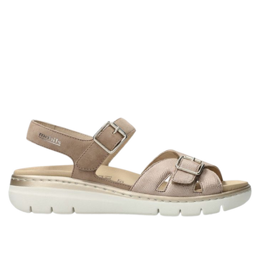 Sandalo Taupe in pelle MOBILS MEPHISTO