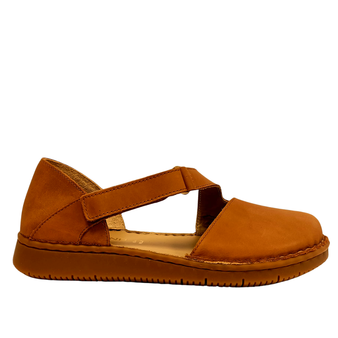 Scarpa aperta in pelle Cuoio GRUNLAND