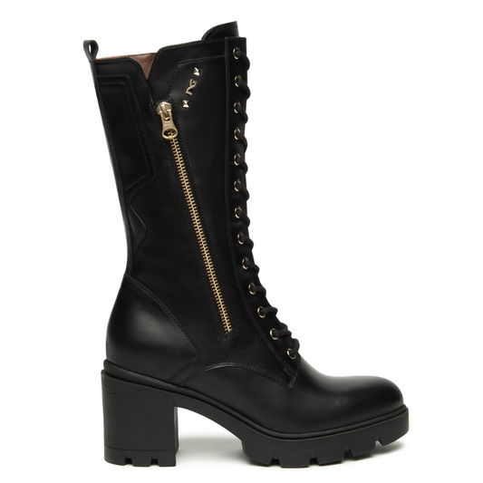 Stivali Neri in pelle con tacco NeroGiardini