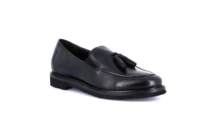 Mocassino Nero in pelle GRUNLAND