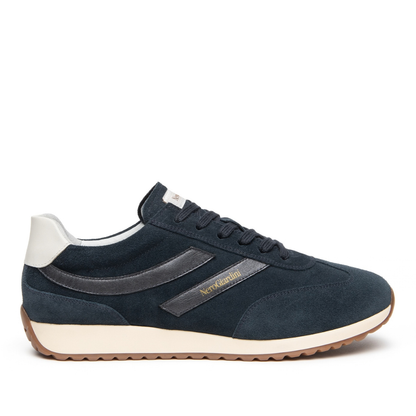 Sneaker blu in pelle scamosciata NEROGIARDINI