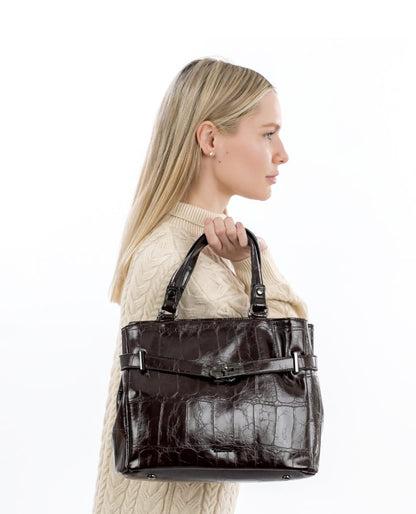 Borsa in cocco Cioccolato TAMARIS