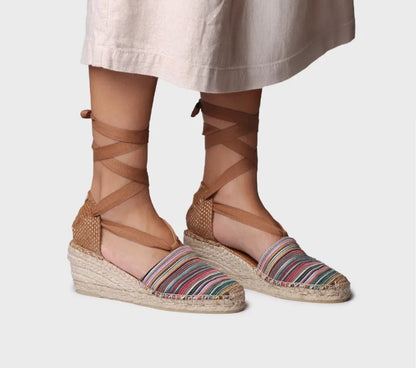 Espadrilla multicolore con nastri TONI PONS