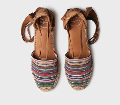Espadrilla multicolore con nastri TONI PONS