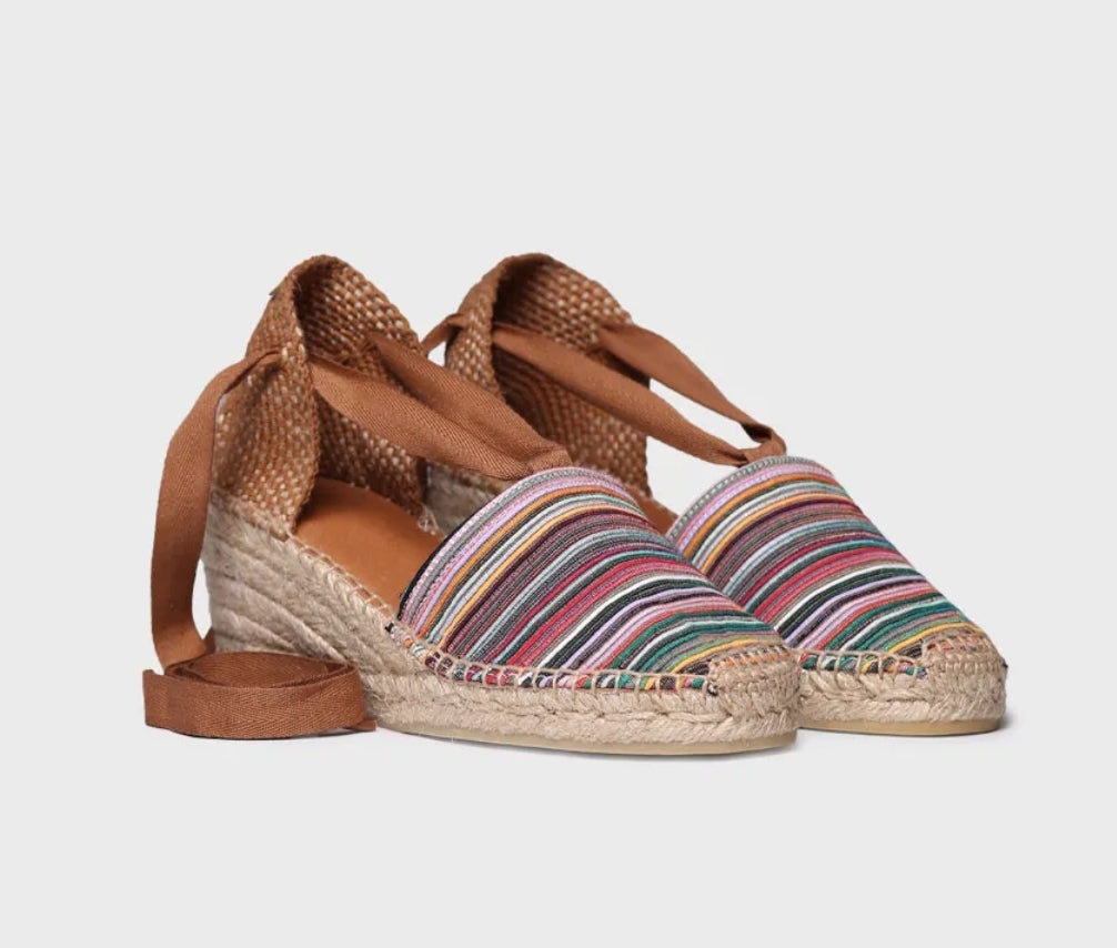 Espadrilla multicolore con nastri TONI PONS