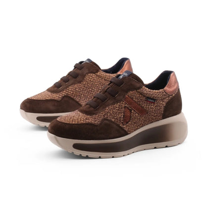 Sneakers marrone con lacci elastici CALLAGHAN