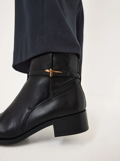 Stivaletto Nero in pelle TAMARIS