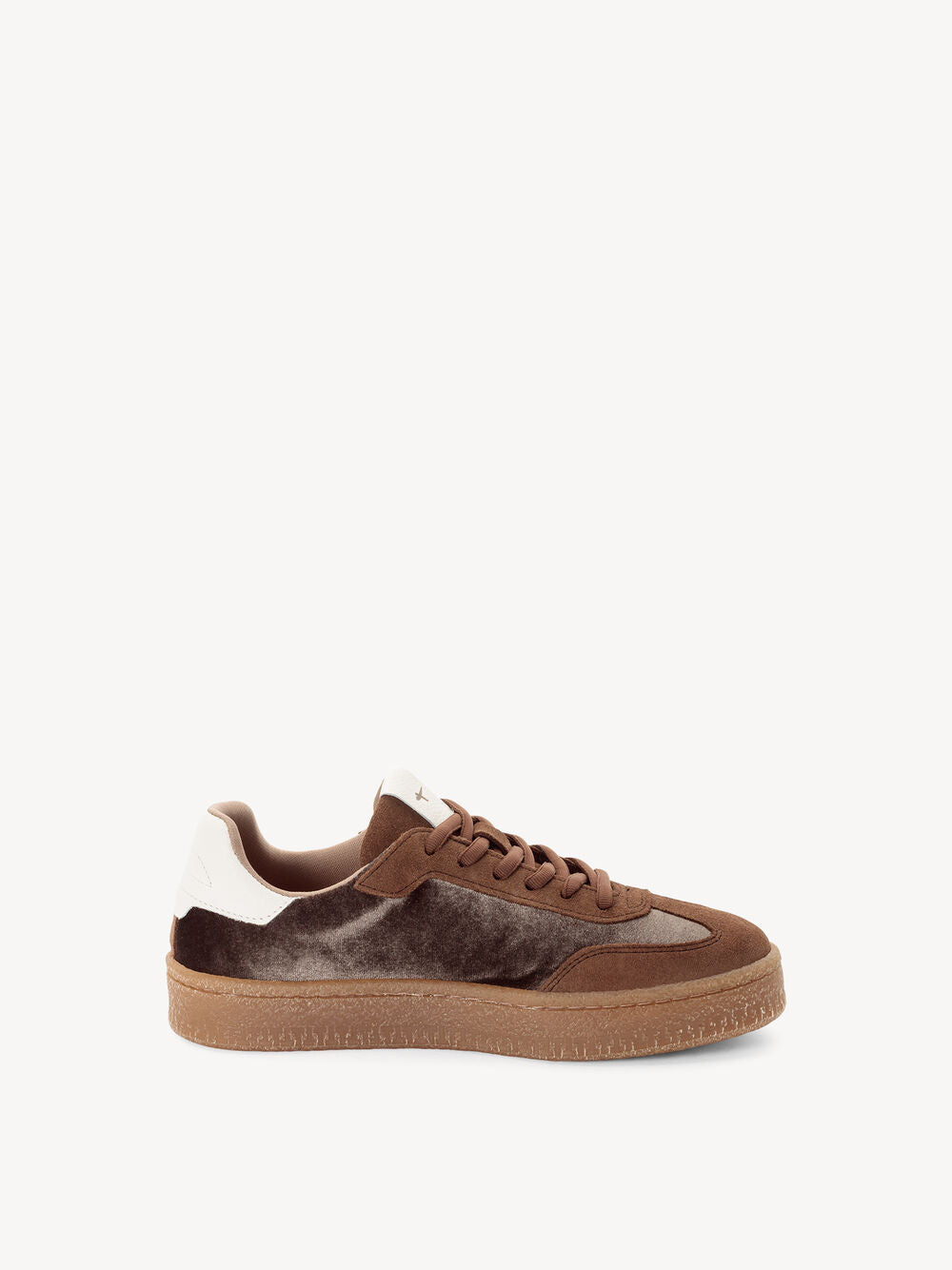 Sneakers Marrone in pelle e velluto TAMARIS