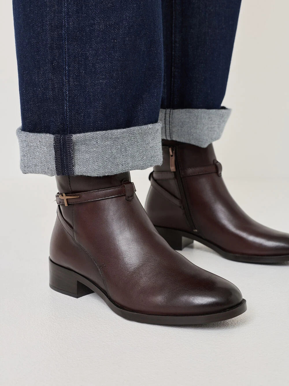 Stivaletto Marrone in pelle TAMARIS